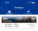 2 vliegtickets van Weeze (12-06) naar Bari. Retour 16-06, Tickets en Kaartjes, Twee personen, Vliegtuig, Met bestemming of datum