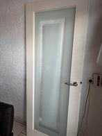 Deuren met melkglas er in, Doe-het-zelf en Verbouw, Deuren en Horren, Ophalen, Gebruikt, 80 tot 100 cm, Binnendeur