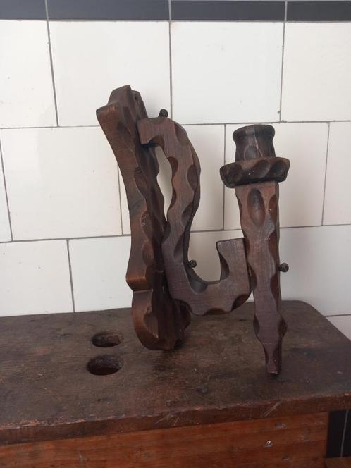 grote brutalist kandelaar stoer model vintage wand toorts, Antiek en Kunst, Curiosa en Brocante, Verzenden