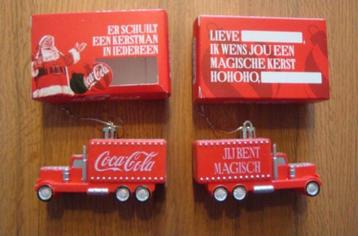 Coca cola kerstbal 2 x nieuw in de verpakking  beschikbaar voor biedingen