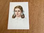 Ansichtkaart voor het kind - Eversdijk - 1955 Hollands meisj, Ophalen of Verzenden, 1940 tot 1960, Gelopen, Feest(dag)