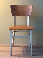 Vintage antieke design keukenstoel, Huis en Inrichting, Stoelen, Ophalen, Gebruikt, Bruin, Eén