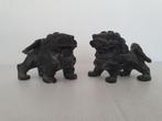 soapstone Black Foo Dogs (tempelhonden ) - China, Antiek en Kunst, Ophalen of Verzenden