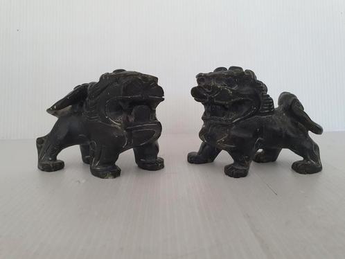 soapstone Black Foo Dogs (tempelhonden ) - China, Antiek en Kunst, Kunst | Niet-Westerse kunst, Ophalen of Verzenden