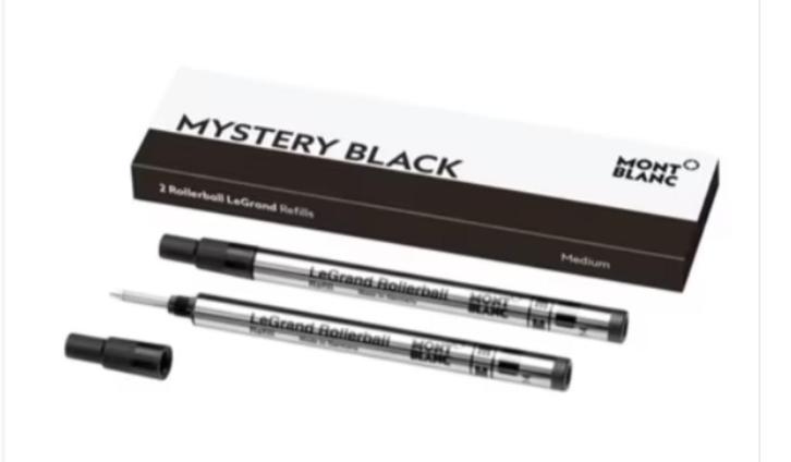 Montblanc LeGrand Rollerbalvulling Mystery Black Medium BCBC, Verzamelen, Pennenverzamelingen, Nieuw, Vulpen, Mont Blanc, Met doosje