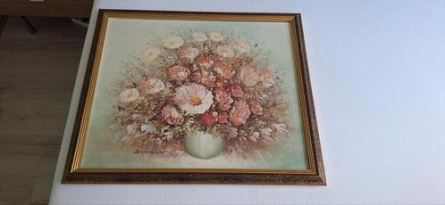 Schilderij - Vaas met Bloemen - Samson, Antiek en Kunst, Kunst | Schilderijen | Klassiek, Ophalen