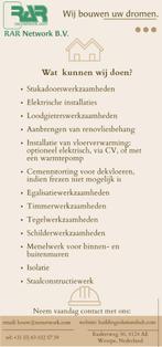 renovatie, Diensten en Vakmensen, Aannemers, Garantie, Verbouw of Aanbouw
