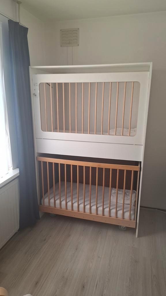 Duobed Kinderopvangbed - duoledikant, Kinderen en Baby's, Babywiegjes en Ledikanten, Zo goed als nieuw, Ledikant, Ophalen