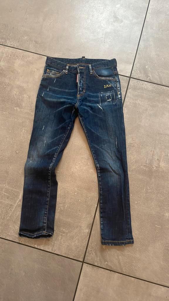 Dsquared2 jeans mt 140, Kinderen en Baby's, Kinderkleding | Maat 140, Zo goed als nieuw, Jongen, Broek, Verzenden