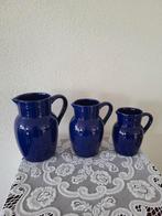set kannen blauw 1,5ltr - 1ltr en 0,75ltr inhoud, Ophalen of Verzenden