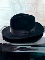 Stetson luxe heren hoed kleur zwart als nieuw maat 58, Ophalen of Verzenden, Zo goed als nieuw