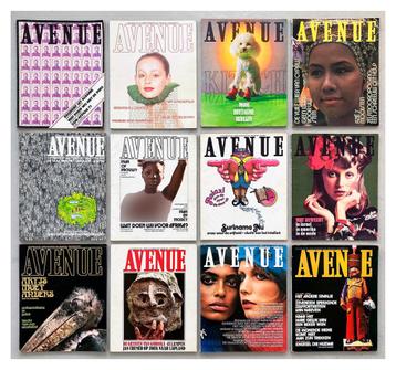 1971 AVENUE GLOSSY MAGAZINE COMPLETE JAARGANG beschikbaar voor biedingen
