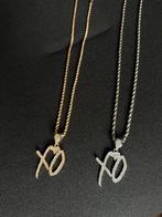 The Weeknd XO logo ketting zilver en goud After Hours, Met hanger, Kunststof, Ophalen of Verzenden, Zo goed als nieuw