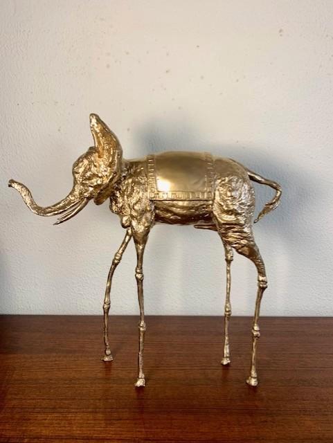Bronzen Beeld Olifant Salvador Dali Space Elephant, Antiek en Kunst, Kunst | Beelden en Houtsnijwerken, Ophalen of Verzenden