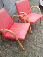 Bamboe stoelen (2) Retro Vintage, Huis en Inrichting, Fauteuils, Ophalen, Gebruikt