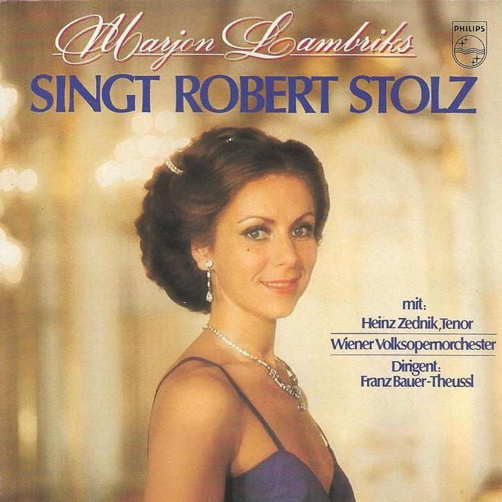 Marjon Lambriks ‎– Singt Robert Stolz = PDO persing = 12,99, Cd's en Dvd's, Cd's | Klassiek, Zo goed als nieuw, Kamermuziek, Classicisme