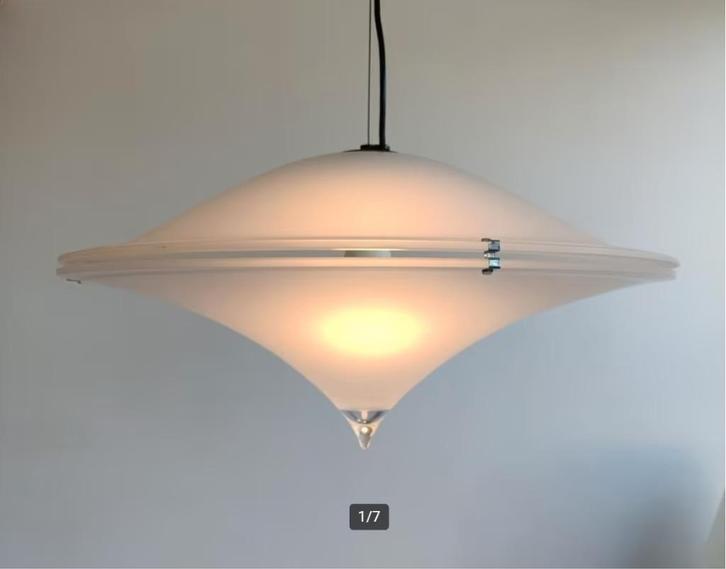 Tre Ci Luce hanglamp, Huis en Inrichting, Lampen | Hanglampen, Zo goed als nieuw, Minder dan 50 cm, Glas, Metaal, Ophalen