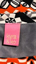 KYRA & KO 🍂overal motief 3/4 mouwen jurk mt 44, Overige kleuren, Verzenden, Maat 42/44 (L), Zo goed als nieuw