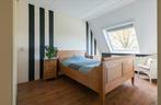 Houten bed, Huis en Inrichting, Slaapkamer | Bedden, Ophalen, Gebruikt, Bruin, Tweepersoons