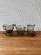 Groot Zeldzaam Roomstel Rudolf Schrötter, Rookglas, Antiek en Kunst, Antiek | Glas en Kristal, Ophalen of Verzenden