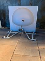 Vintage oude enkele wasbak, Doe-het-zelf en Verbouw, Sanitair, Ophalen, Gebruikt, Steen, Wastafel