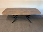 Deen ovale eettafel HPL roest 240x100, Huis en Inrichting, Tafels | Eettafels, 100 tot 150 cm, 200 cm of meer, Ophalen of Verzenden