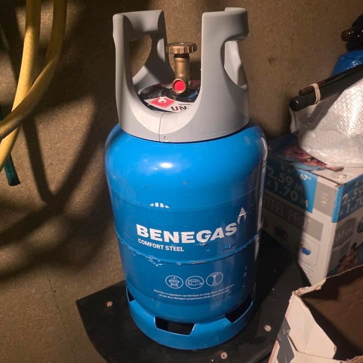 Benegas Comfort Steel Gasfles, Tuin en Terras, Gasbarbecues, Gebruikt, Ophalen