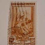 25 Lire 1955 Italië postzegel, Postzegels en Munten, Postzegels | Europa | Italië, Ophalen of Verzenden, Gestempeld