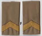 Set rangen epauletten Korporaal (F), Embleem of Badge, Nederland, Landmacht, Verzenden