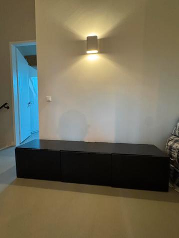 Ikea Besta TV Meubel Zwart-Bruin - afbeelding 3