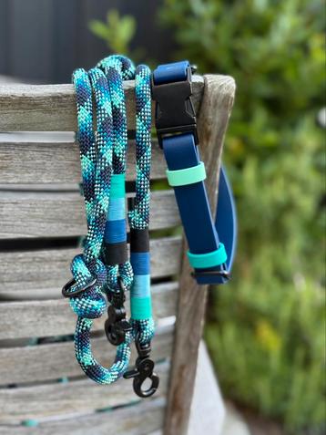 Handgemaakte halsband en riem voor Ilse beschikbaar voor biedingen