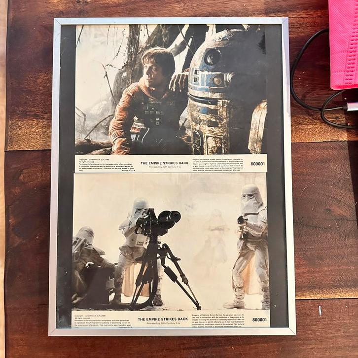 Original 1980 Lobby Card/Star Wars/Empire Strikes Back800001, Verzamelen, Posters, Zo goed als nieuw, Film en Tv, Rechthoekig Staand