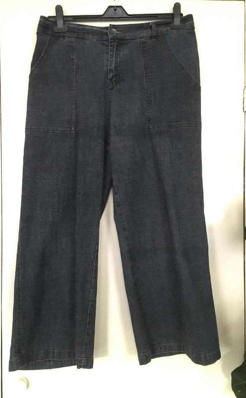 Zwarte Denim Broek van Gozzip - maat 48, Kleding | Dames, Grote Maten, Gedragen, Broek of Spijkerbroek, Zwart, Ophalen of Verzenden