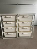 2x een Ikea rek + 4 uitschuifbare bakken, Huis en Inrichting, Kasten | Stellingkasten, Ophalen, Gebruikt