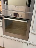 RVS inbouwoven in goede staat 60 cm, Witgoed en Apparatuur, Ovens, Gebruikt, Hete lucht, Oven met grill, Inbouw