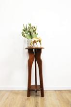 Art Deco stijl plantentafel. Houten vintage tafeltje, Ophalen, O, O, O