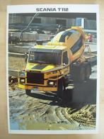 Scania T112 Brochure 1984 – T 112 Torpedo, Ophalen, Zo goed als nieuw, Overige merken, Scania