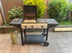 Gasbarbecue met zijbrander + gietijzer bakplaat, Ophalen, Gebruikt