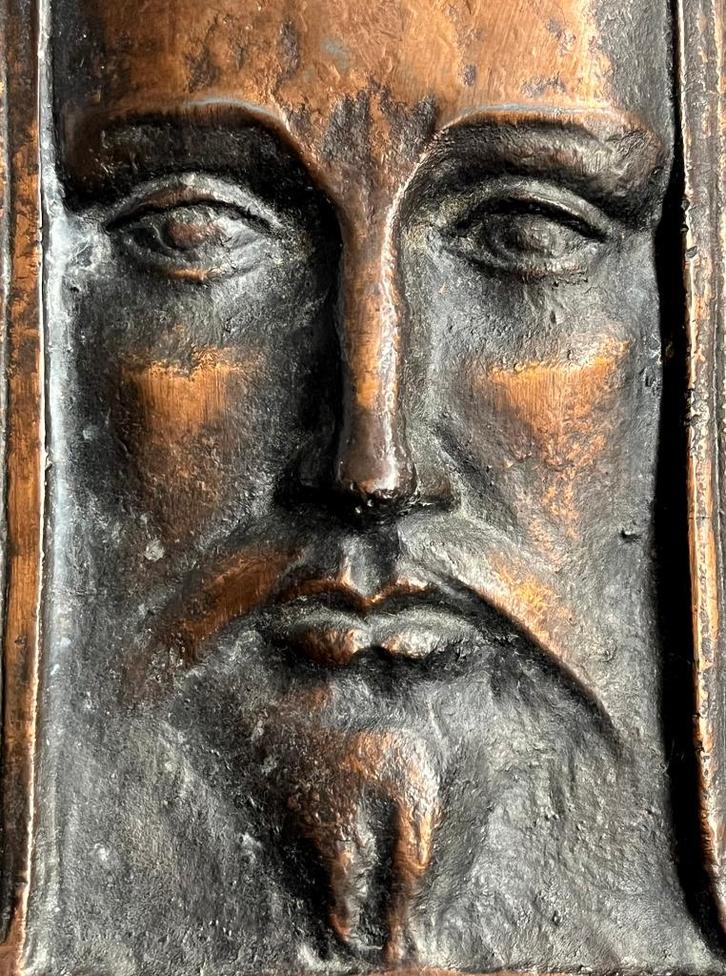 Christus Reliëf Jan Toorop 1916 Bronze Plaquette Jugendstil, Antiek en Kunst, Kunst | Beelden en Houtsnijwerken, Ophalen of Verzenden