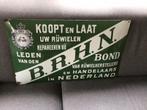 Zeldzaam emaillebord van  B.R.H.N. In goede staat, Ophalen of Verzenden, Zo goed als nieuw