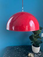 Rode Koepel Hanglamp Space Age Stijl Linea Verdace Moon Face, Huis en Inrichting, Lampen | Hanglampen, Ophalen of Verzenden, Art deco Vintage Retro