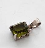 Mooie hanger zilver met peridot, Ophalen, Overige voorstellingen, Zo goed als nieuw, Zilver
