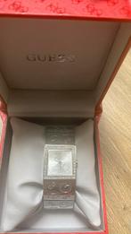 Zilveren horloge met strass steentjes van Guess, Met strass, Guess, Staal, Ophalen of Verzenden