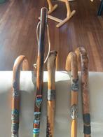 Vintage bamboo wandelstokken 5 stuks, Diversen, Wandelstokken, Ophalen of Verzenden, Gebruikt