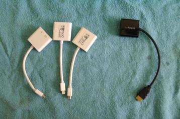Kabels/snoertjes: Van MDP naar VGA en HDMI naar VGA  beschikbaar voor biedingen