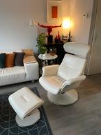 Conform relax fauteuil Time Out leer, Ophalen, Modern design, Zo goed als nieuw, 75 tot 100 cm