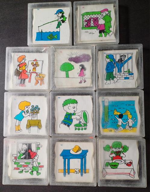 12x logische volgorde puzzeltjes van school., Kinderen en Baby's, Speelgoed | Educatief en Creatief, Gebruikt, Ophalen of Verzenden