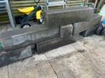 Zwarte betonblokken / borderblokken - 7 stuks, Ophalen, Gebruikt, Minder dan 25 cm, Border