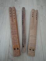 2 dubbele fluiten en 1 enkele fluit Dvojnice / Dvojanka hout, Ophalen of Verzenden, Gebruikt, Overige typen
