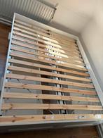 Brimnes bedframe met latrenbodem 160x200, Wit, Tweepersoons, Ophalen of Verzenden, Zo goed als nieuw